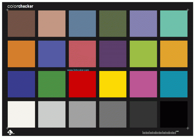 Sineimage ColorChecker Tabela testowa reprodukcji kolorów