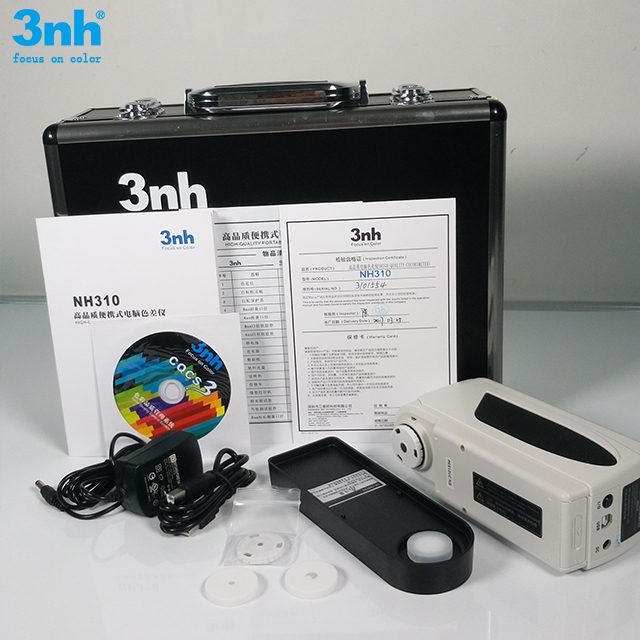 Przenośny kolorymetr różnicy kolorów 3nh z 8 mm 4 mm kamerą z dwiema aperturami Lokalizującą NH310